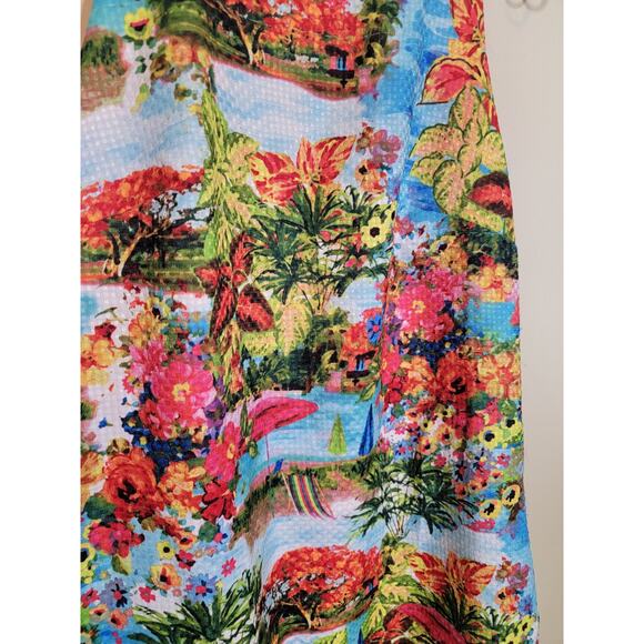 Nicole Miller New with Tag Women's Tropical Paradise Dress Multicolor Size Small - Picture 4 of 13